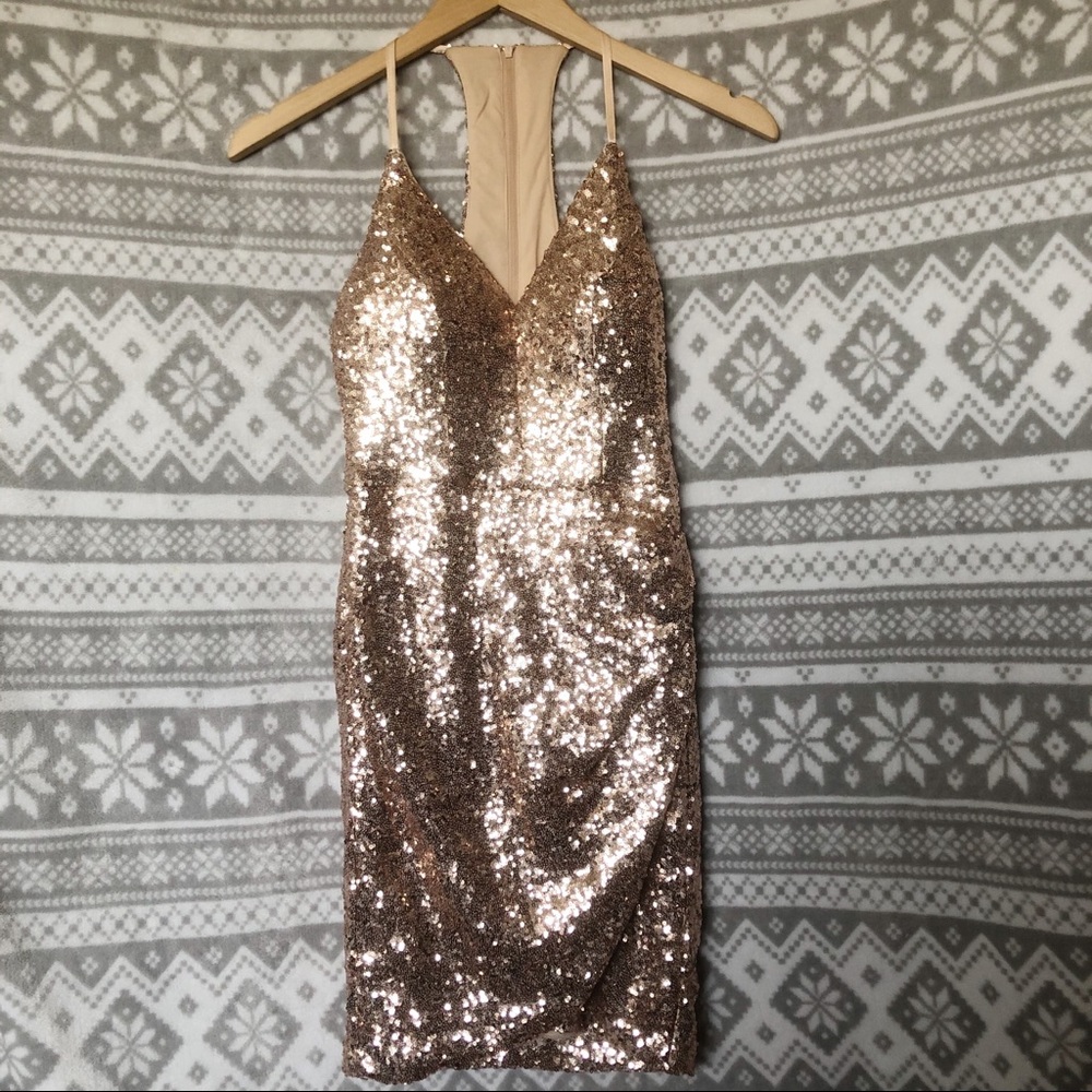 Rose gold dress